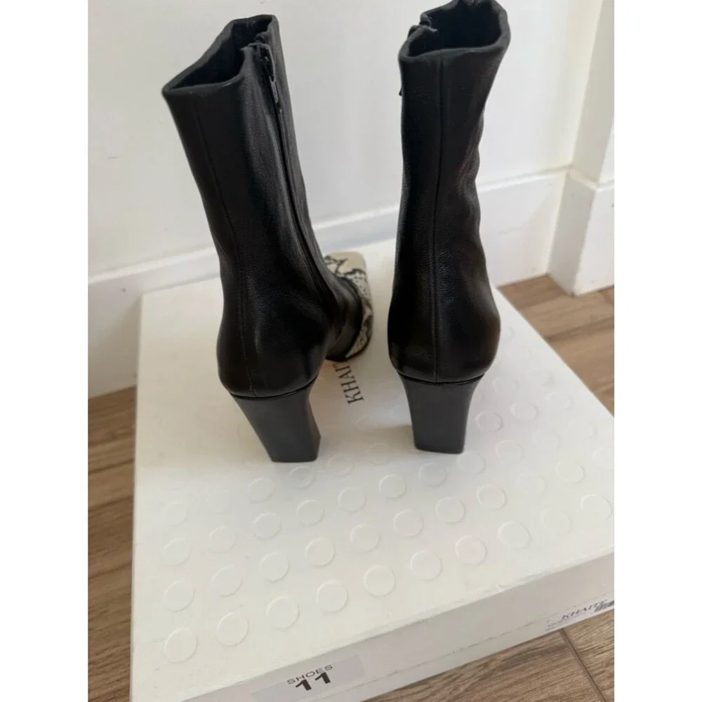 Khaite Nevada Stretch Low Boot Snakeskin NWT 7.5